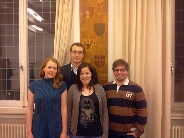 v.l.n.r.: Katharina Sander, Benjamin Laag, Katharina Hauck, Sebastian Seelhof